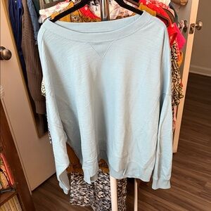 Time and Tru Women's Sky Blue Sweatshirt